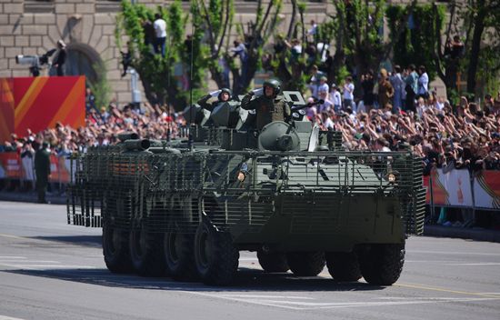 Military parade marking 80th anniversary of Victory in Great Patriotic War in Hero City Volgograd