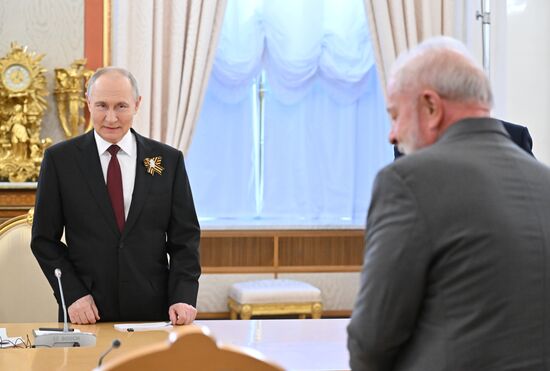 President of Russia Vladimir Putin during his meeting with President of Brazil Luis Inacio Lula da Silva. Location: Russia, Moscow. Author: Stanislav Krasilnikov/Sputnik. President of Russia Vladimir Putin's meeting with President of Brazil Luis Inacio Lula da Silva