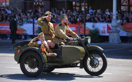 Military parade marking 80th anniversary of Victory in Great Patriotic War in Hero City Volgograd