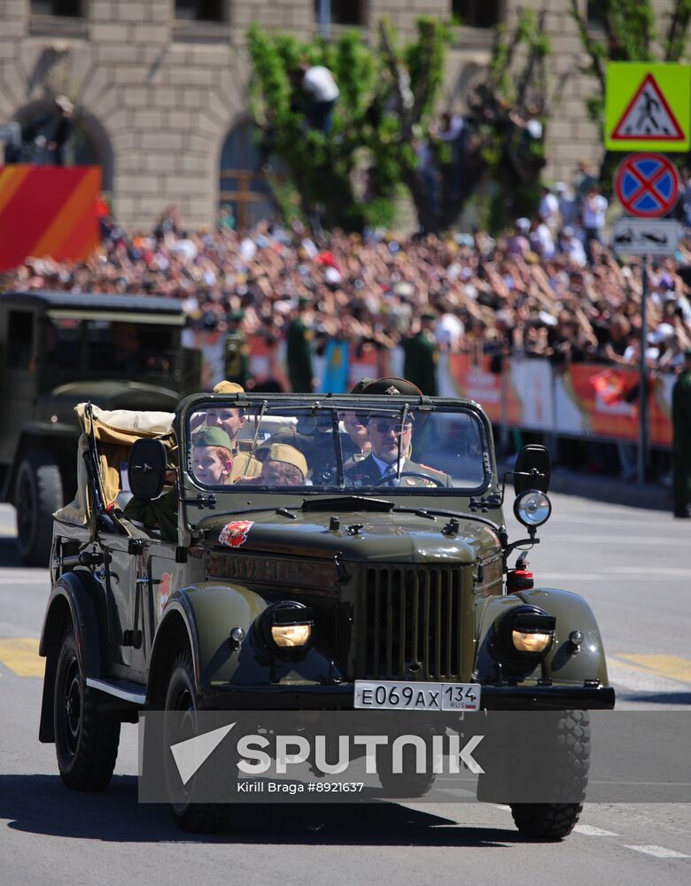 Military parade marking 80th anniversary of Victory in Great Patriotic War in Hero City Volgograd