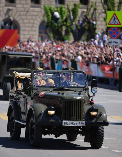 Military parade marking 80th anniversary of Victory in Great Patriotic War in Hero City Volgograd