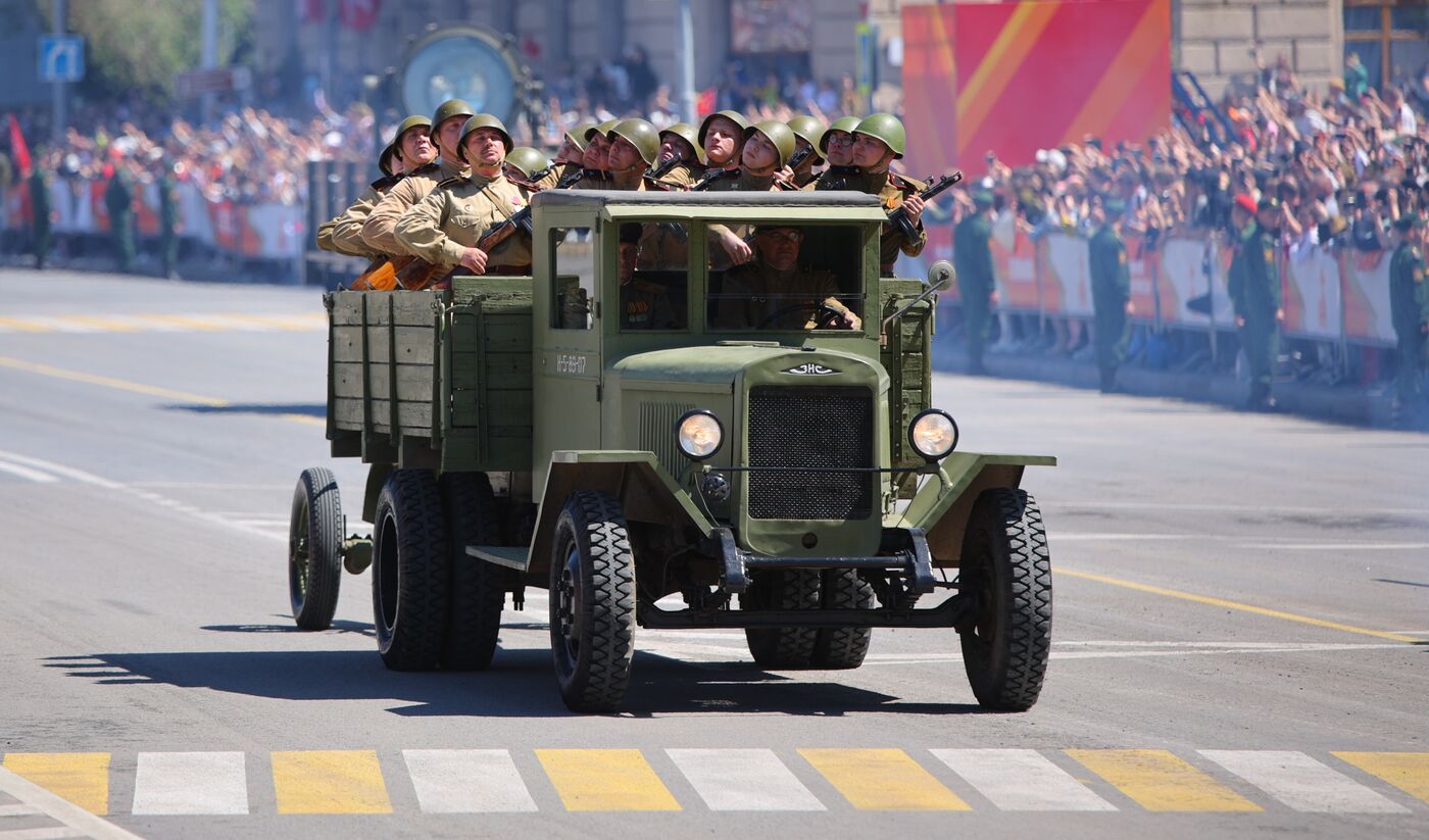 Military parade marking 80th anniversary of Victory in Great Patriotic War in Hero City Volgograd