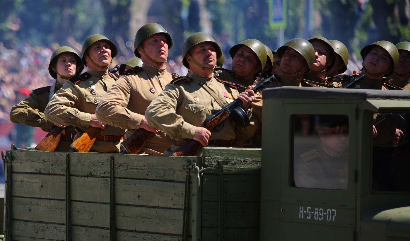 Military parade marking 80th anniversary of Victory in Great Patriotic War in Hero City Volgograd
