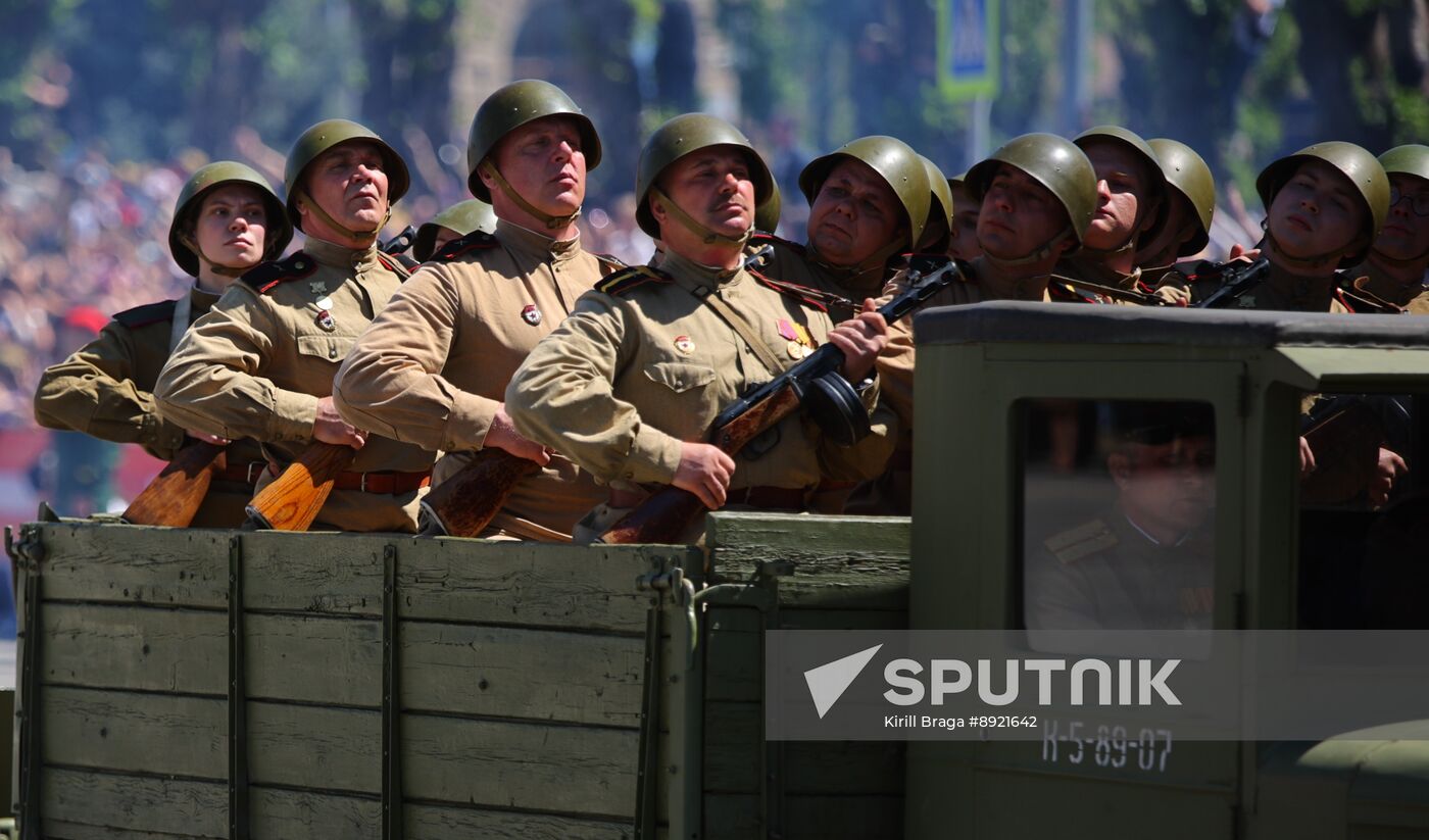 Military parade marking 80th anniversary of Victory in Great Patriotic War in Hero City Volgograd