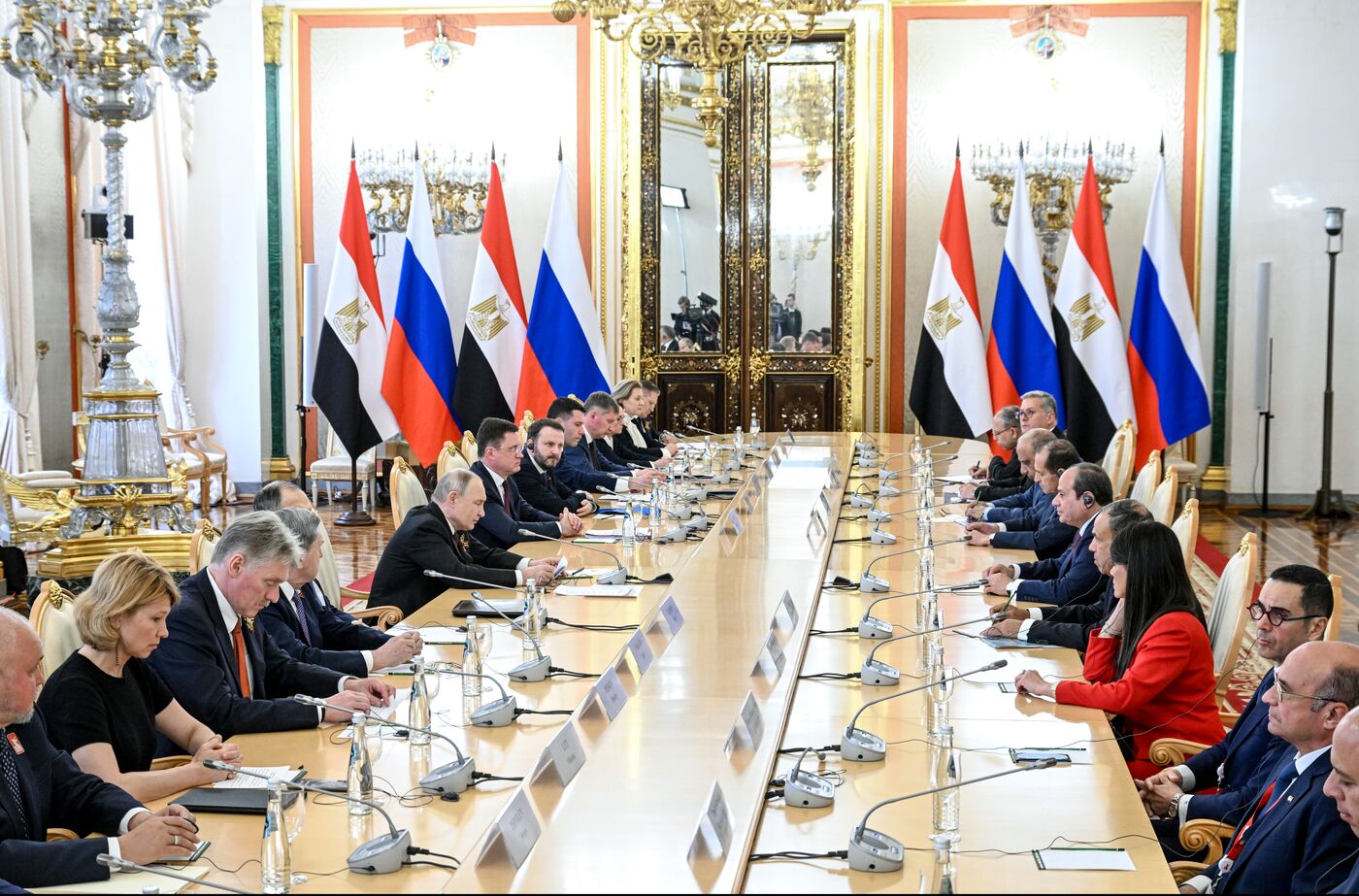 President of Russia Vladimir Putin's meeting with President of Egypt Abdel Fattah el-Sisi