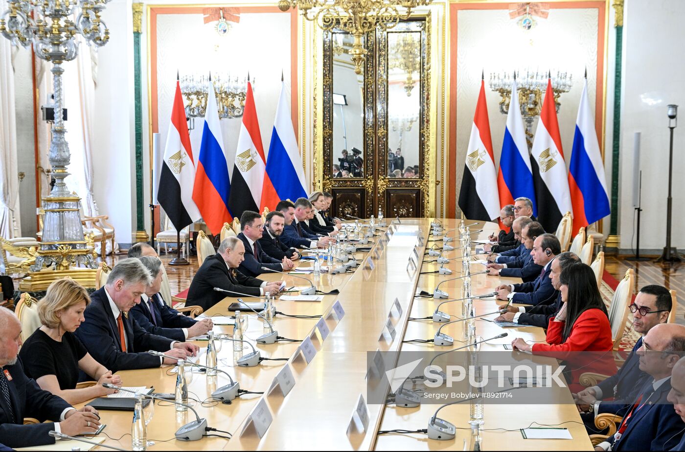 President of Russia Vladimir Putin's meeting with President of Egypt Abdel Fattah el-Sisi