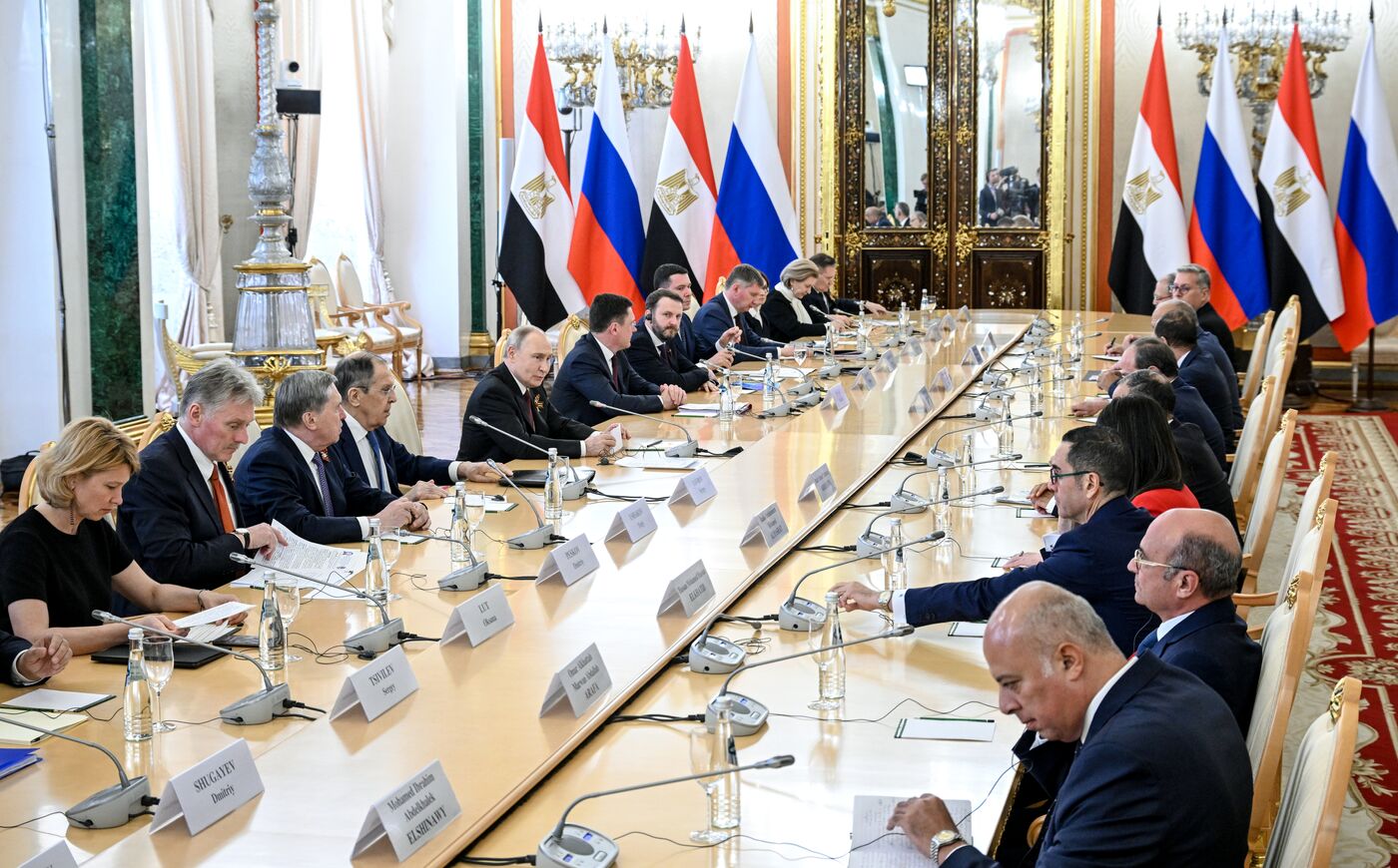 President of Russia Vladimir Putin's meeting with President of Egypt Abdel Fattah el-Sisi