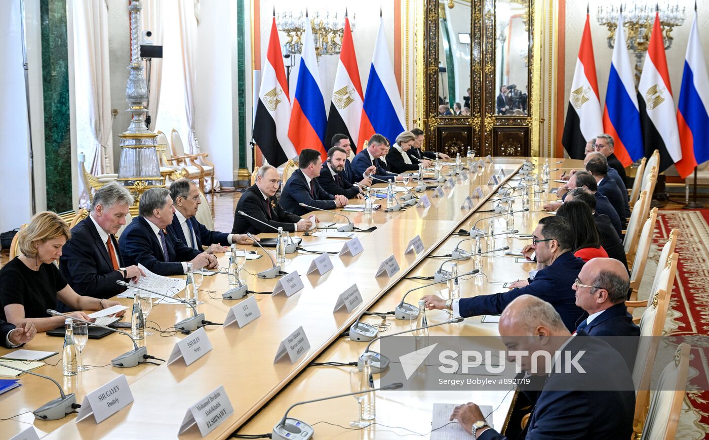 President of Russia Vladimir Putin's meeting with President of Egypt Abdel Fattah el-Sisi