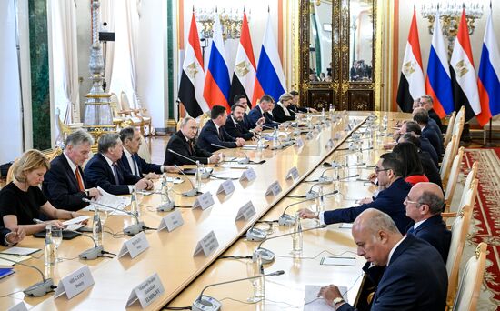President of Russia Vladimir Putin's meeting with President of Egypt Abdel Fattah el-Sisi