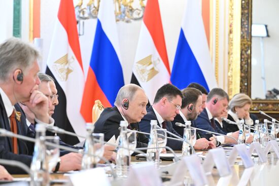 President of Russia Vladimir Putin's meeting with President of Egypt Abdel Fattah el-Sisi