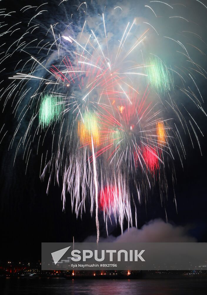 Russia Regions WWII Victory Day Fireworks