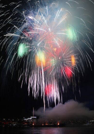 Russia Regions WWII Victory Day Fireworks