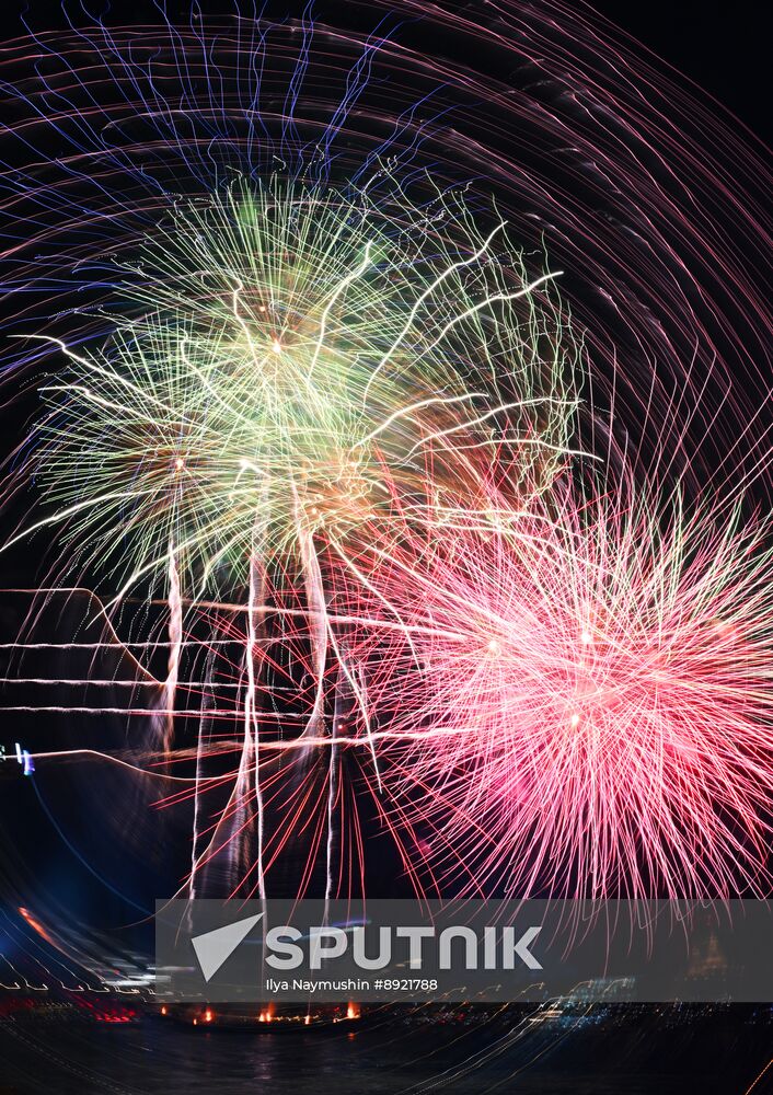 Russia Regions WWII Victory Day Fireworks