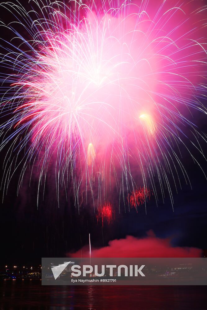 Russia Regions WWII Victory Day Fireworks