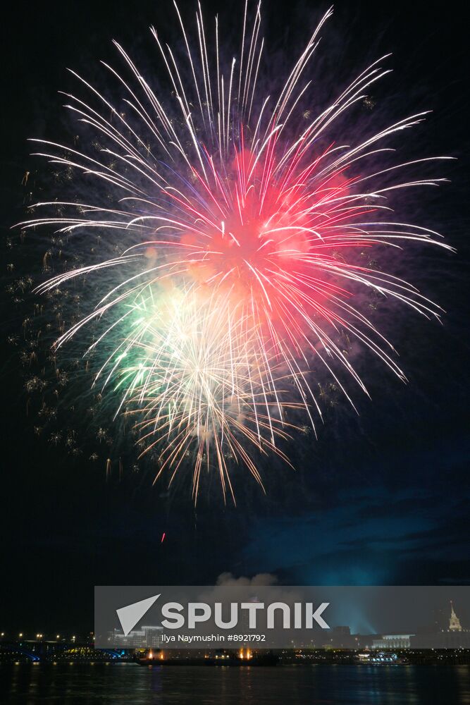 Russia Regions WWII Victory Day Fireworks