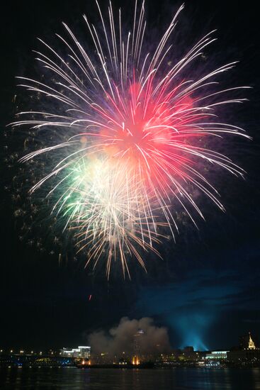 Russia Regions WWII Victory Day Fireworks