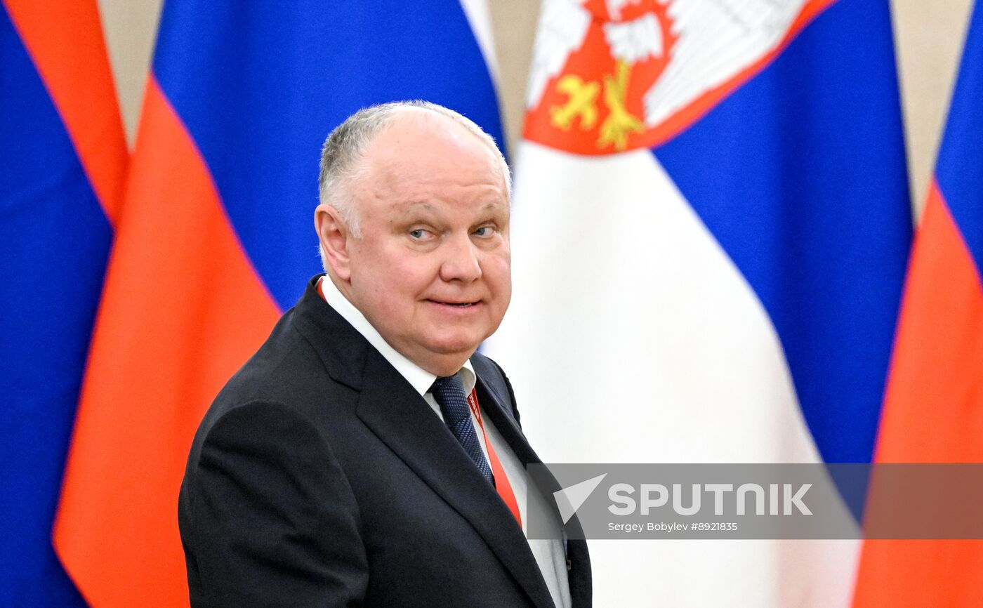 President of Russia Vladimir Putin's meeting with President of Serbia Aleksandar Vucic