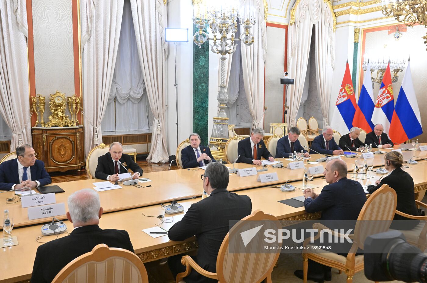President of Russia Vladimir Putin's meeting with President of Serbia Aleksandar Vucic