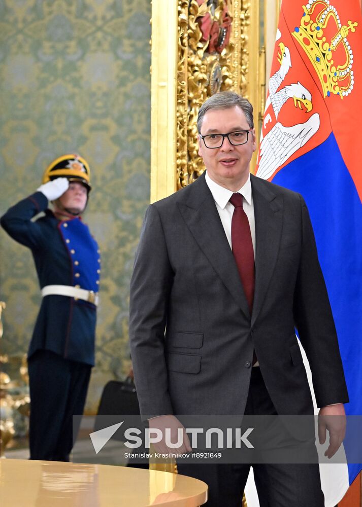 President of Russia Vladimir Putin's meeting with President of Serbia Aleksandar Vucic