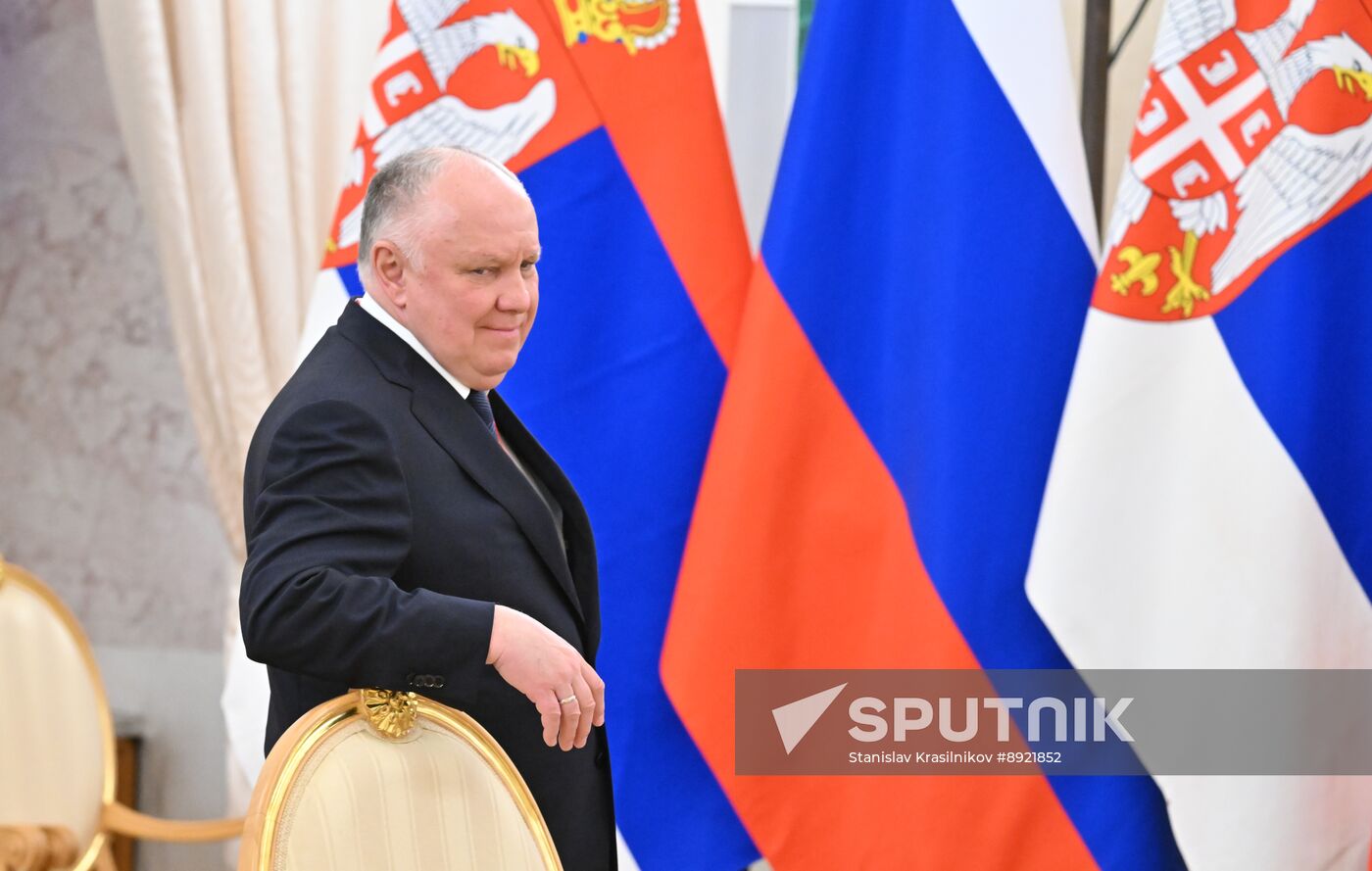 President of Russia Vladimir Putin's meeting with President of Serbia Aleksandar Vucic
