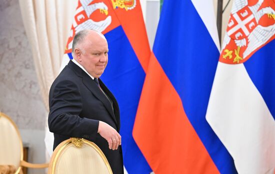 President of Russia Vladimir Putin's meeting with President of Serbia Aleksandar Vucic