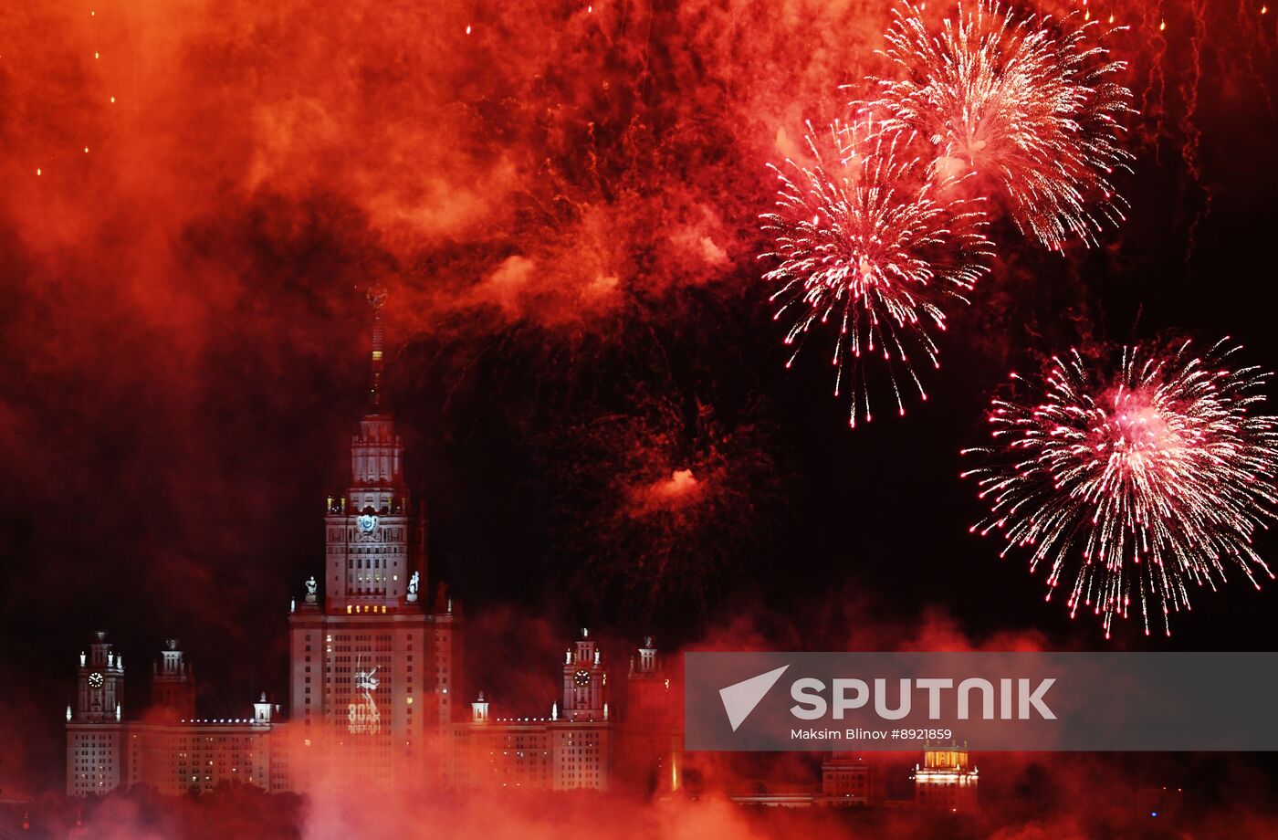 Victory Day fireworks in Moscow