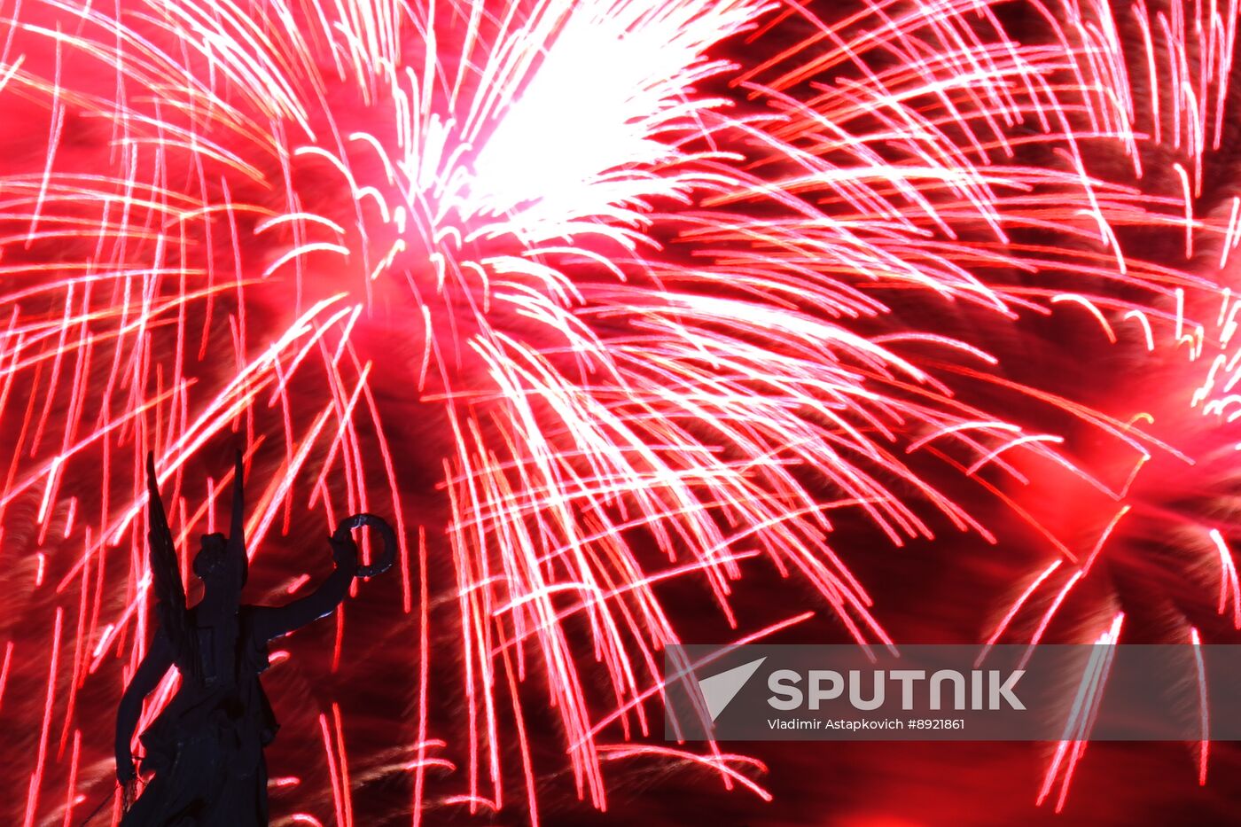 Victory Day fireworks in Moscow