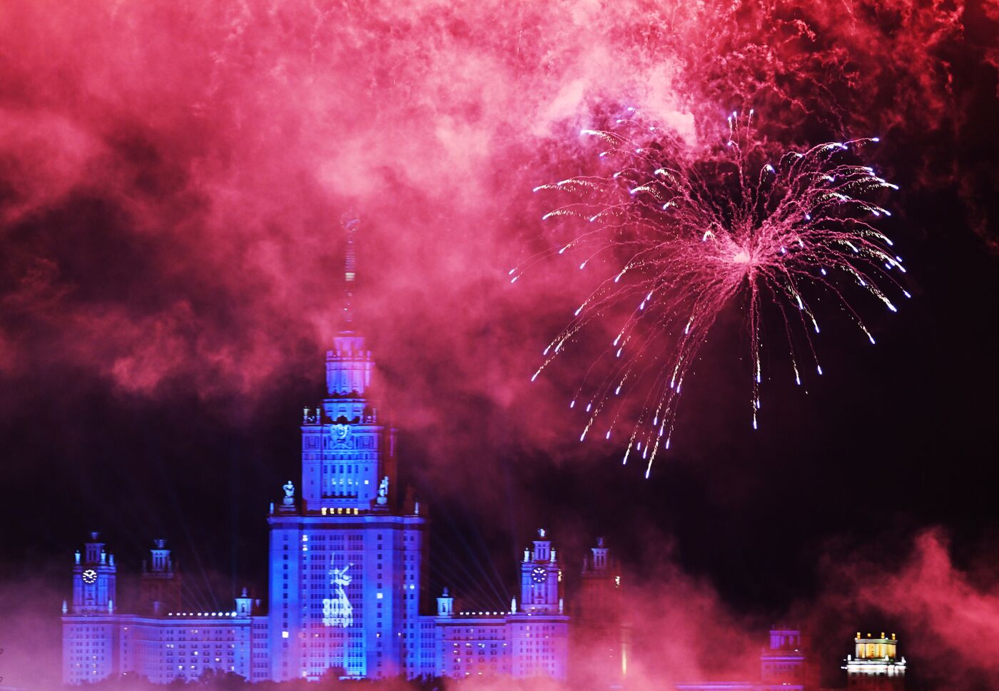 Victory Day fireworks in Moscow