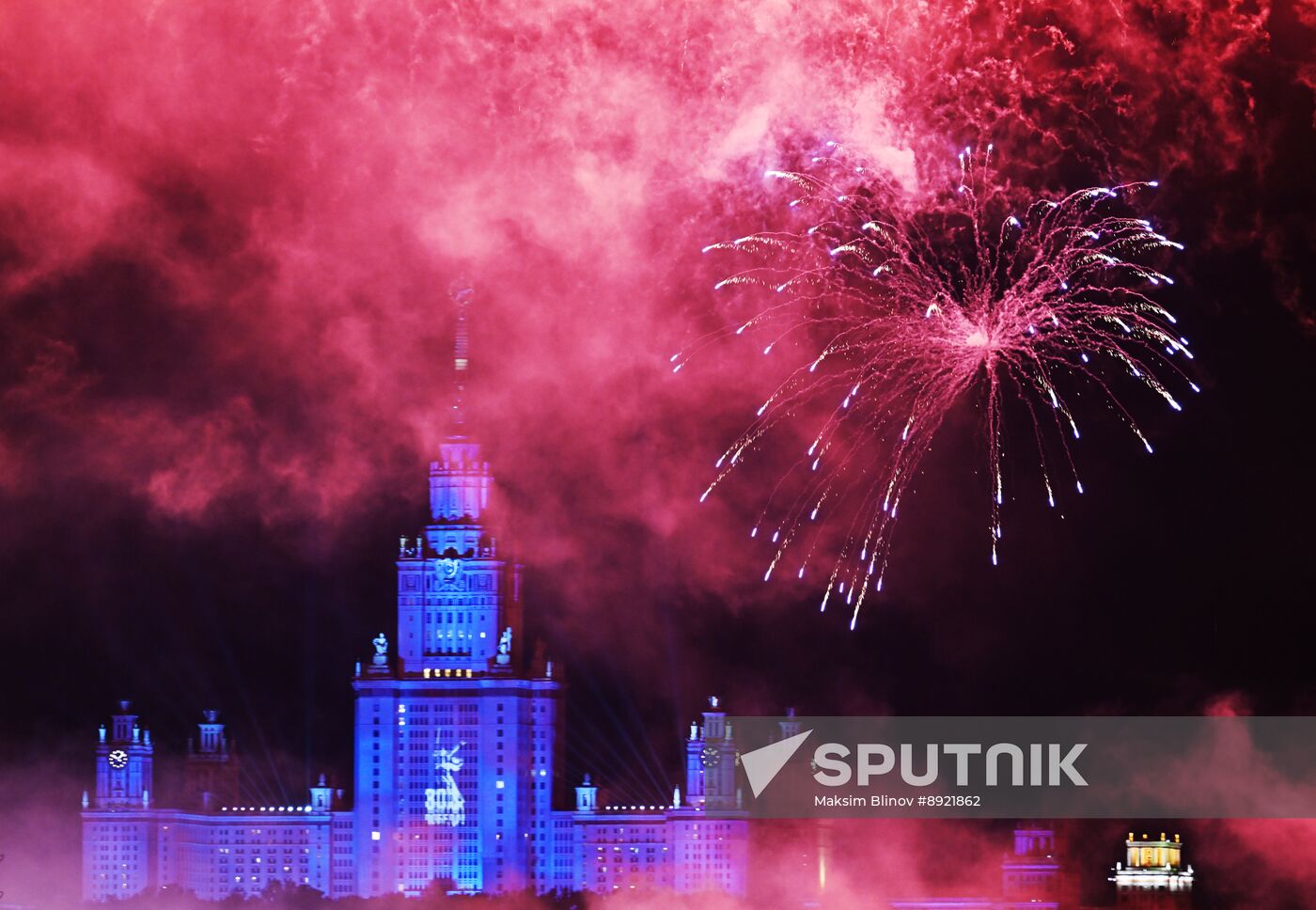 Victory Day fireworks in Moscow