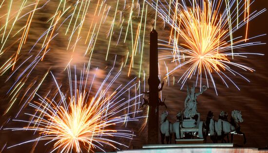 Victory Day fireworks in Moscow