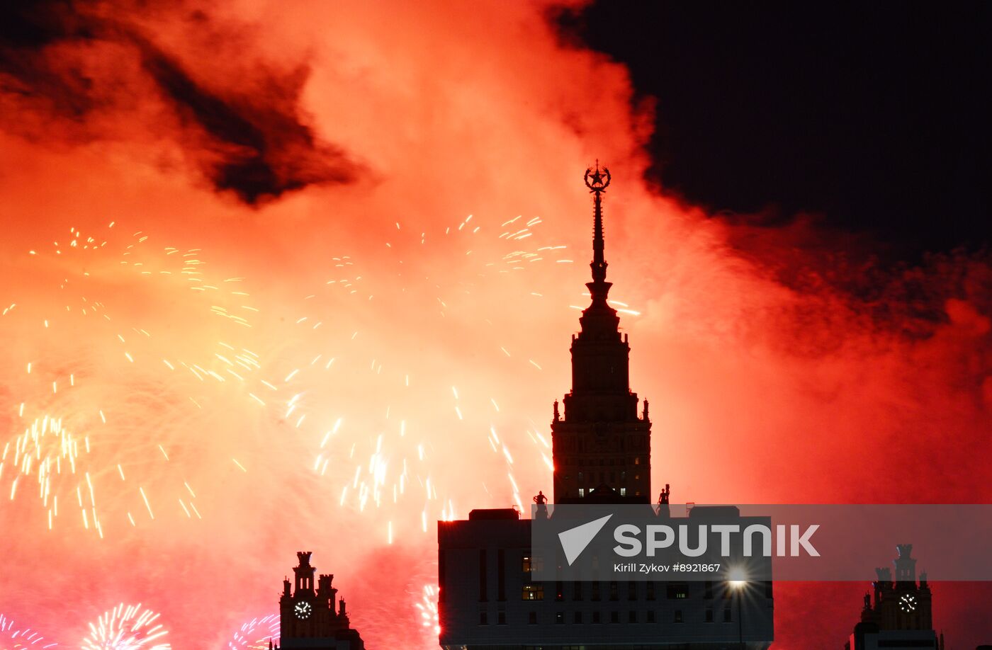 Victory Day fireworks in Moscow