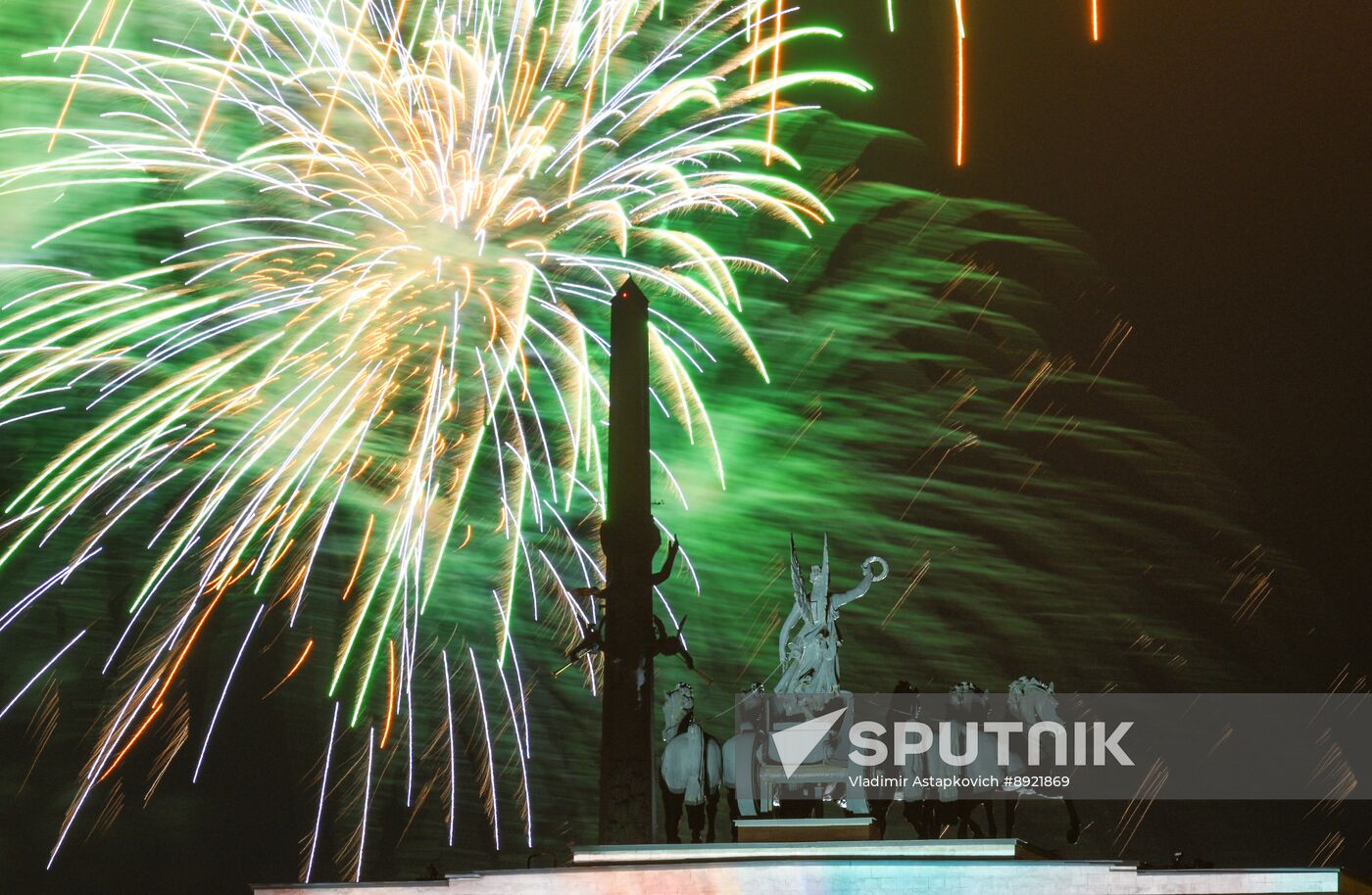 Victory Day fireworks in Moscow