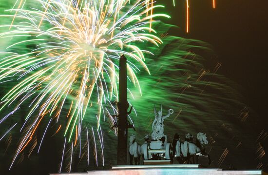 Victory Day fireworks in Moscow