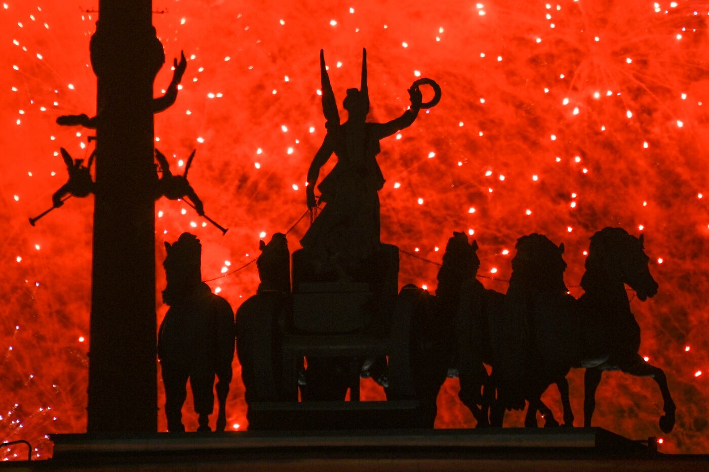 Victory Day fireworks in Moscow