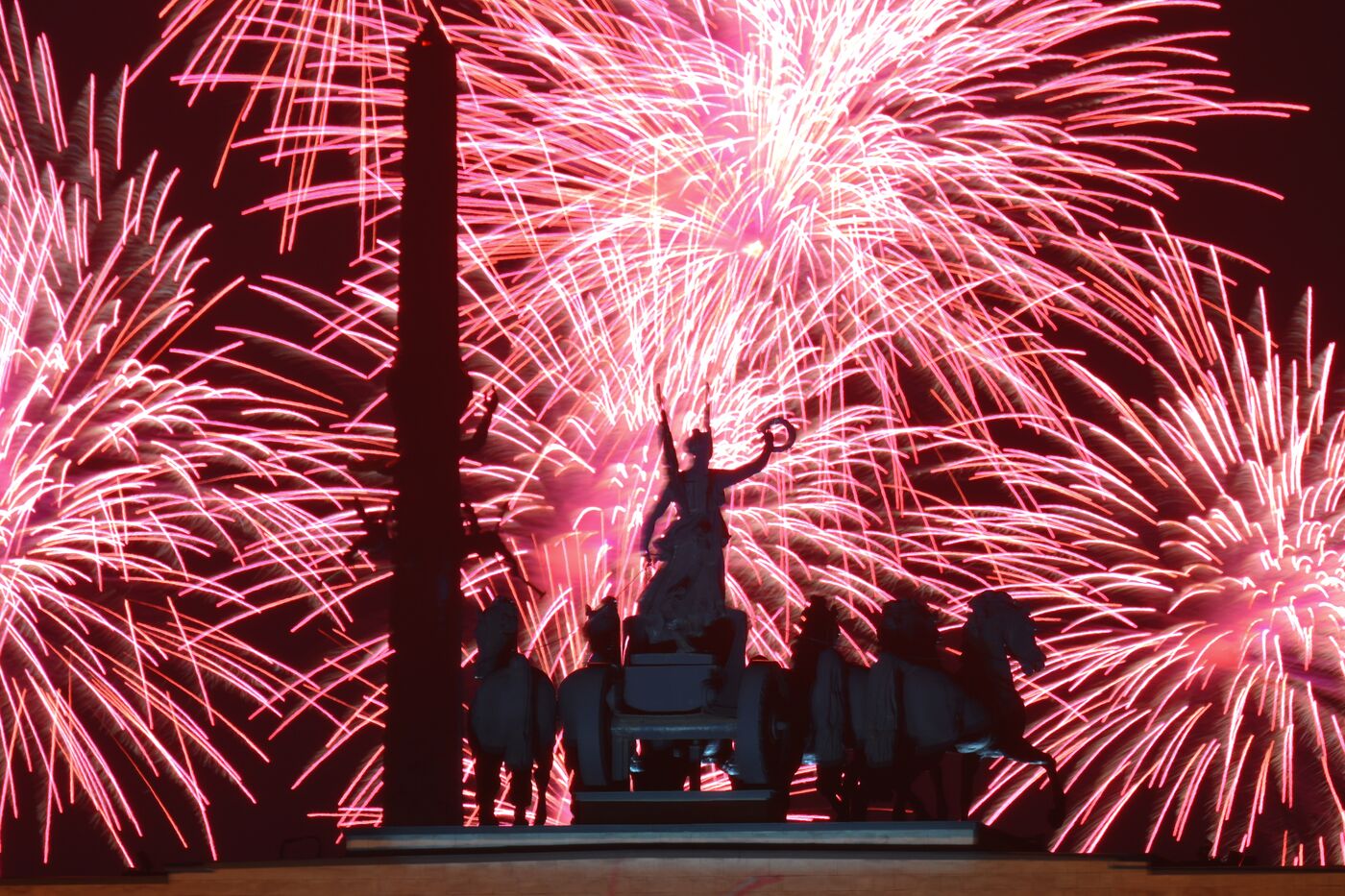 Victory Day fireworks in Moscow