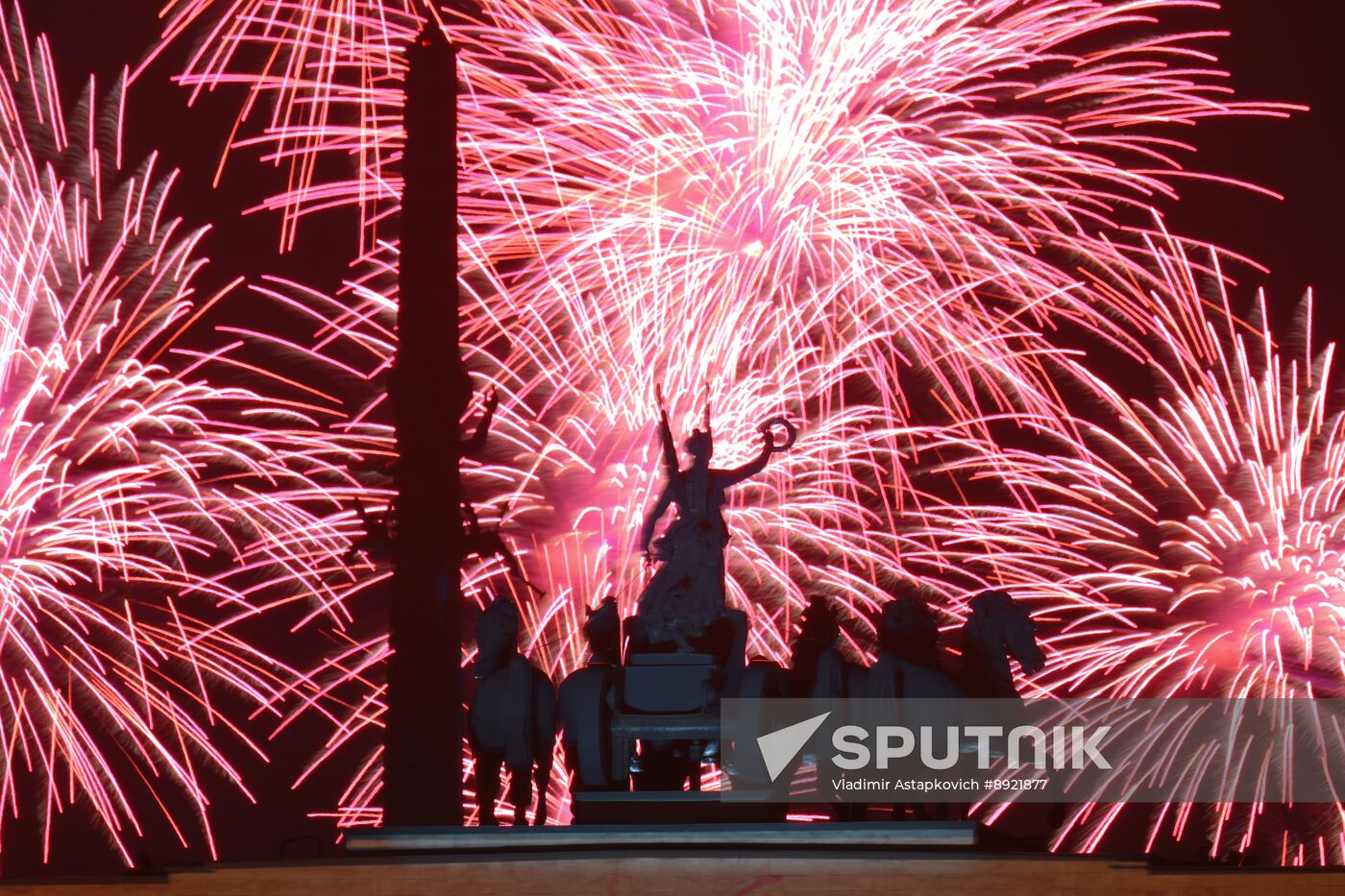 Victory Day fireworks in Moscow