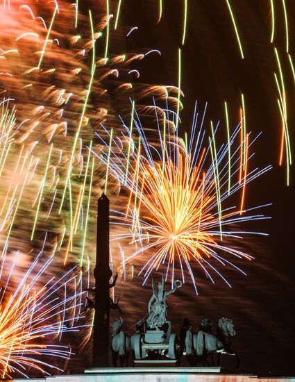 Victory Day fireworks in Moscow
