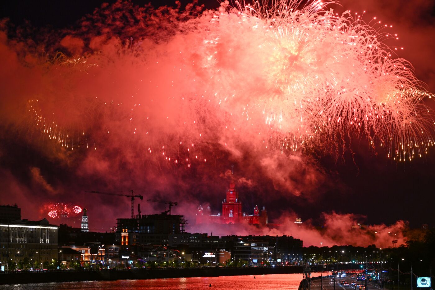 Victory Day fireworks in Moscow