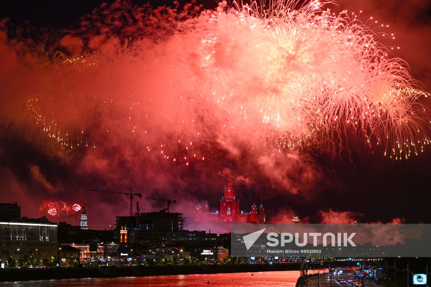 Victory Day fireworks in Moscow