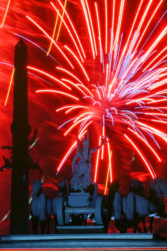 Victory Day fireworks in Moscow