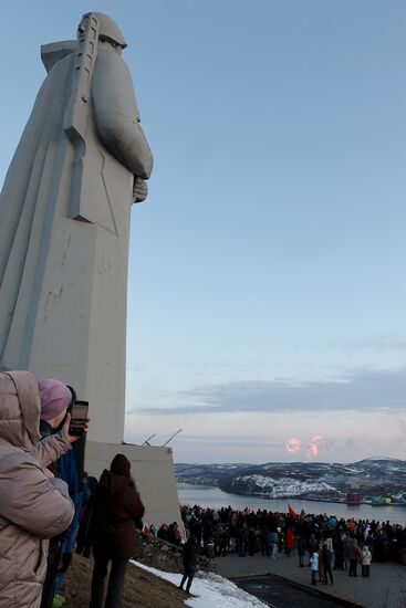 Victory Day fireworks in hero cities