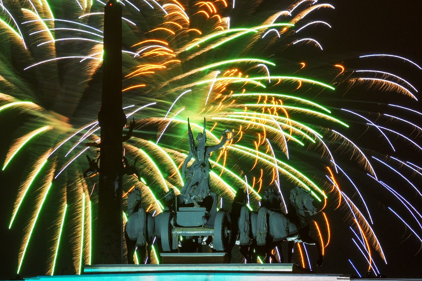Victory Day fireworks in Moscow