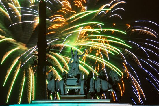 Victory Day fireworks in Moscow