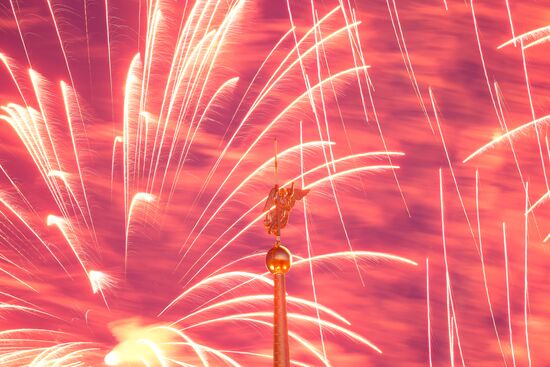 Victory Day fireworks in hero cities