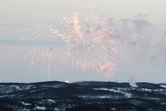 Victory Day fireworks in hero cities