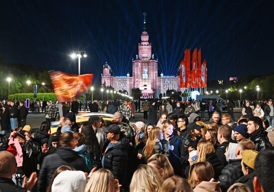 Victory Day fireworks in Moscow