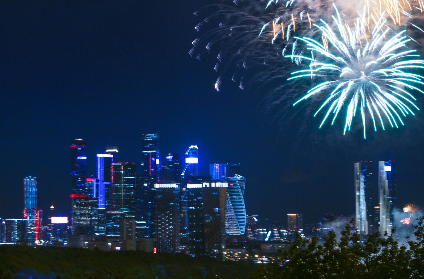 Victory Day fireworks in Moscow