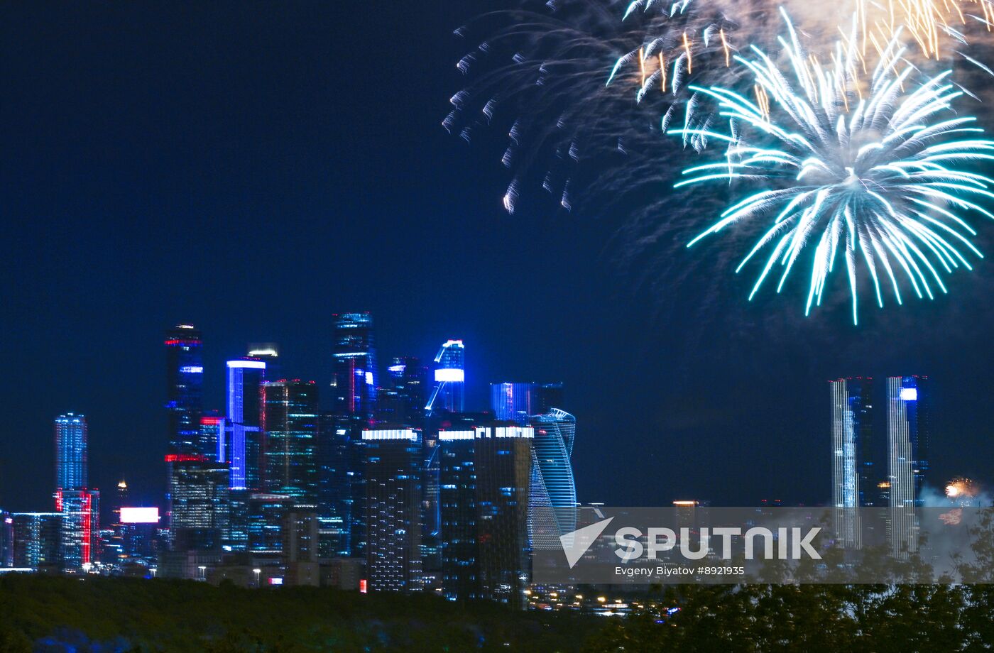 Victory Day fireworks in Moscow