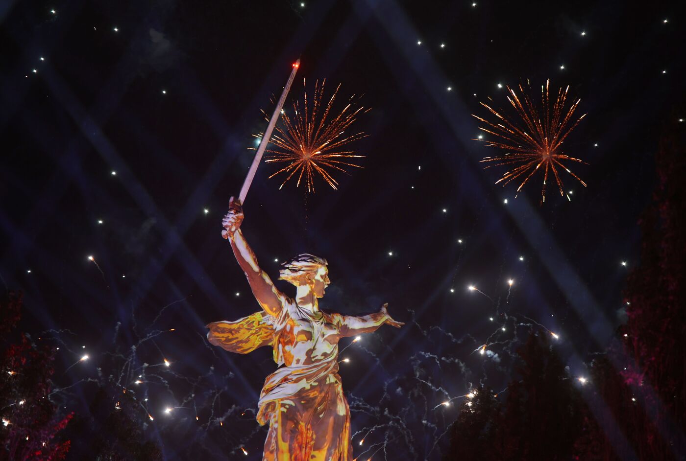 Victory Day fireworks in hero cities