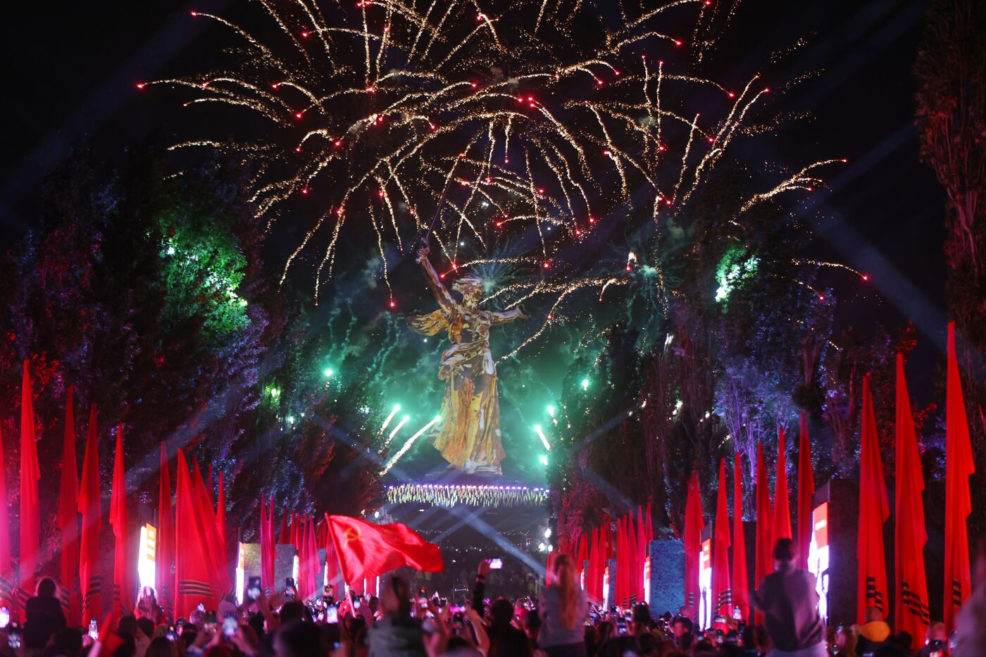 Victory Day fireworks in hero cities